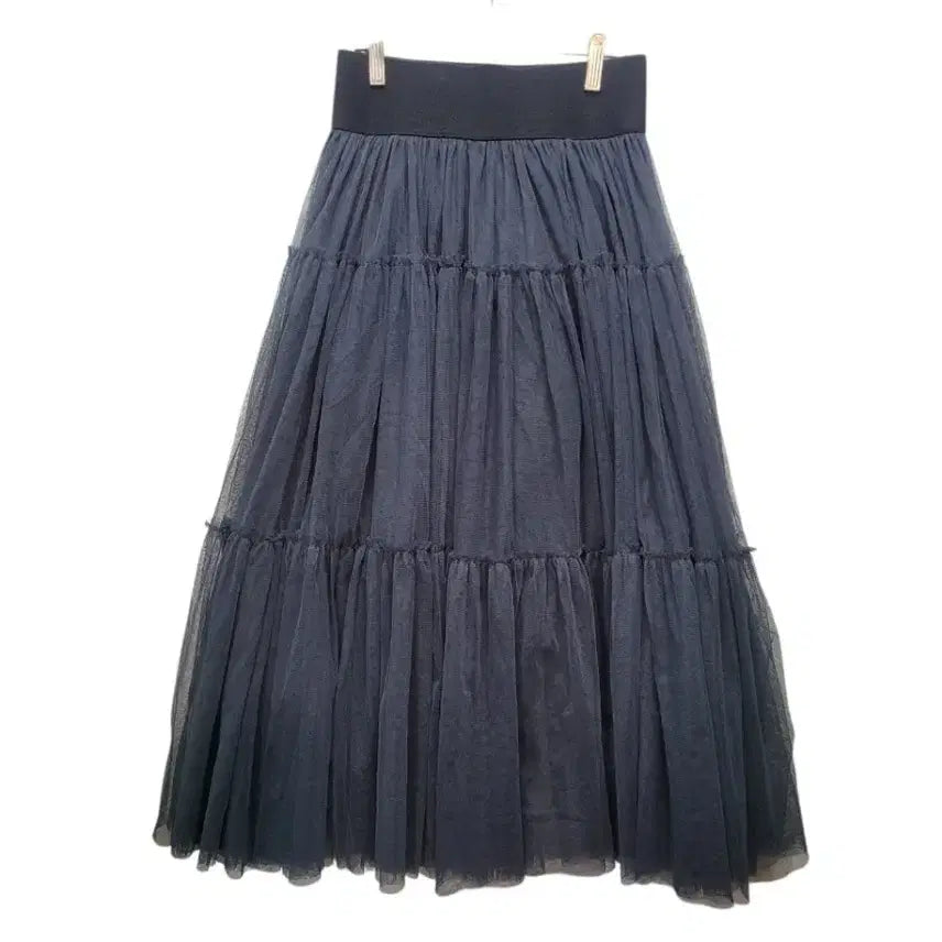 [BUNJANG] Namebom Double Layered See-Through Long Skirt / 시스루 2겹 롱스커트 이름봄 가을 의류