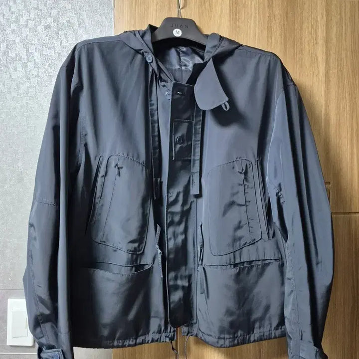 [BUNJANG] Polytelu Hooded Parka Dark Navy (Size 3) / 폴리테루 후디드 파카 다크네이비 3