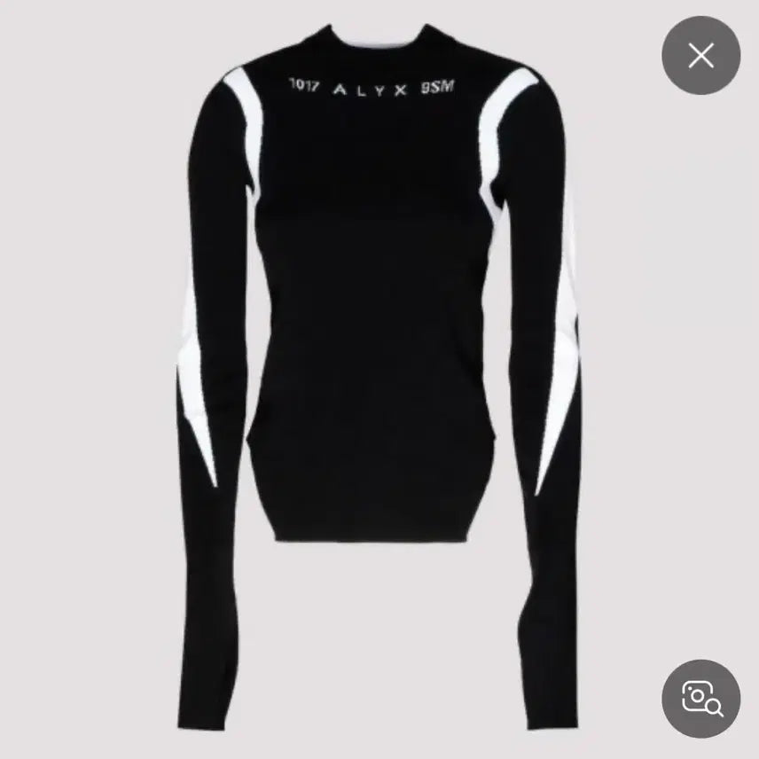 [BUNJANG] ALYX 1017 9SM Black Long Sleeve Knit T-shirt / ALYX 1017 9SM 블랙 긴팔 티셔츠 니트 알릭스