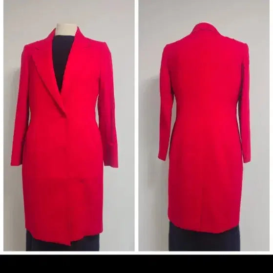 [BUNJANG] The Izzat Collection Red Two-Button Coat (Size 55) / 더아이잗컬렉션 / 선명한 레드 투버튼 코트 55 새상품급