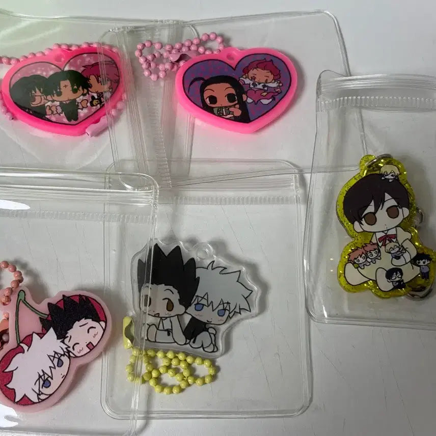 [BUNJANG] MANTTANG Hunter x Hunter x Ouran High School Host Club Keyring / 만땅님 키링 양도 헌터헌터 헌헌 오란고교