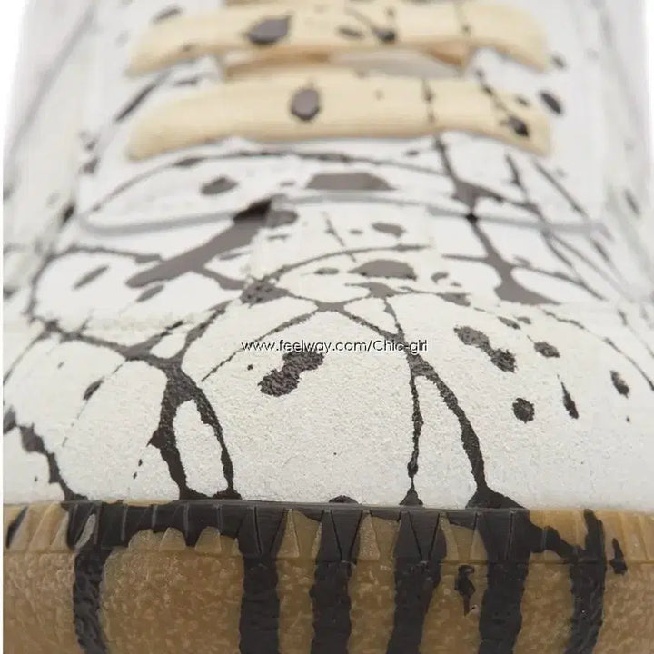 [BUNJANG] Maison Margiela Replica Paint German Army Sneakers / (새상품) 마르지엘라 페인트 페인팅 레플리카 독일군 블랙 화이트 스니커즈