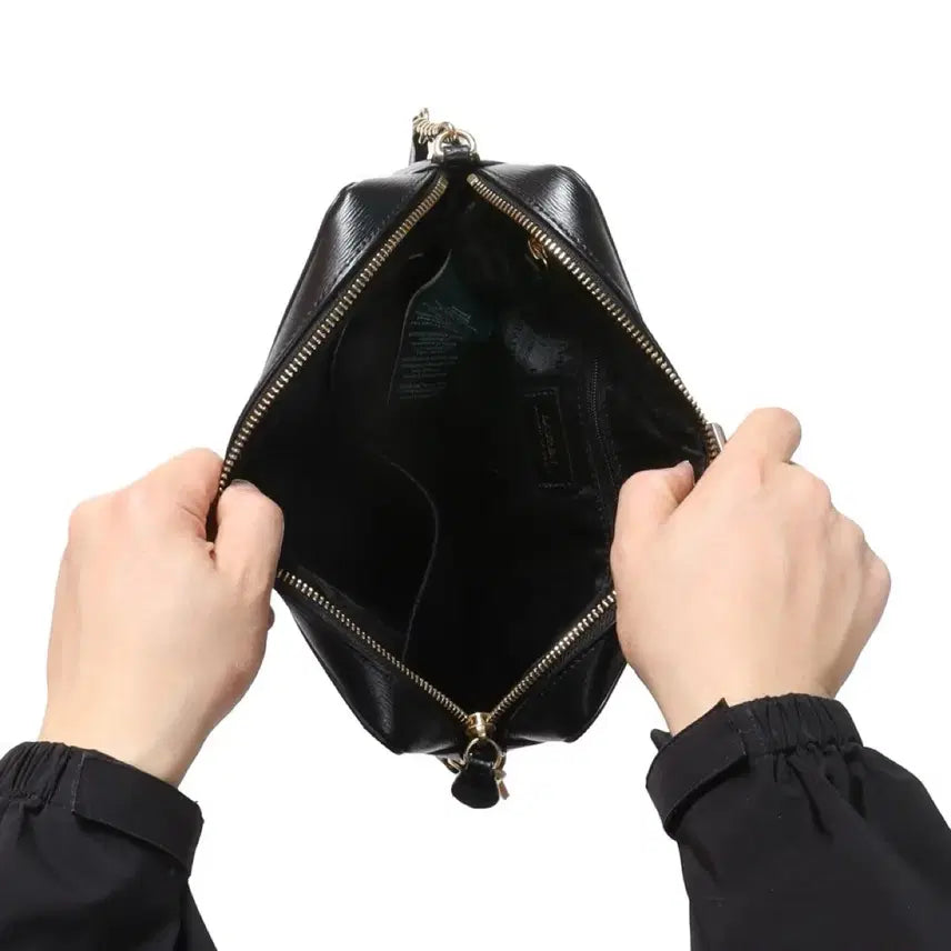 [BUNJANG] Lauren Ralph Lauren Cowhide Crossbody Bag / 로렌 랄프로렌 Lauren Ralph Lauren Cow Hide Bag