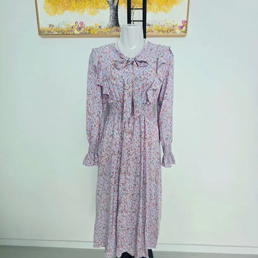 [SOLD OUT] 잔꽃무늬 롱 원피스 (새상품)