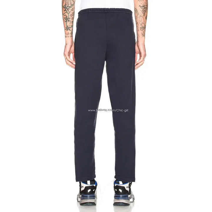 [BUNJANG] VETEMENTS Side Logo Navy Jogger Pants / 베트멍 사이드 로고 네이비 조거 팬츠 추리닝 트레이닝