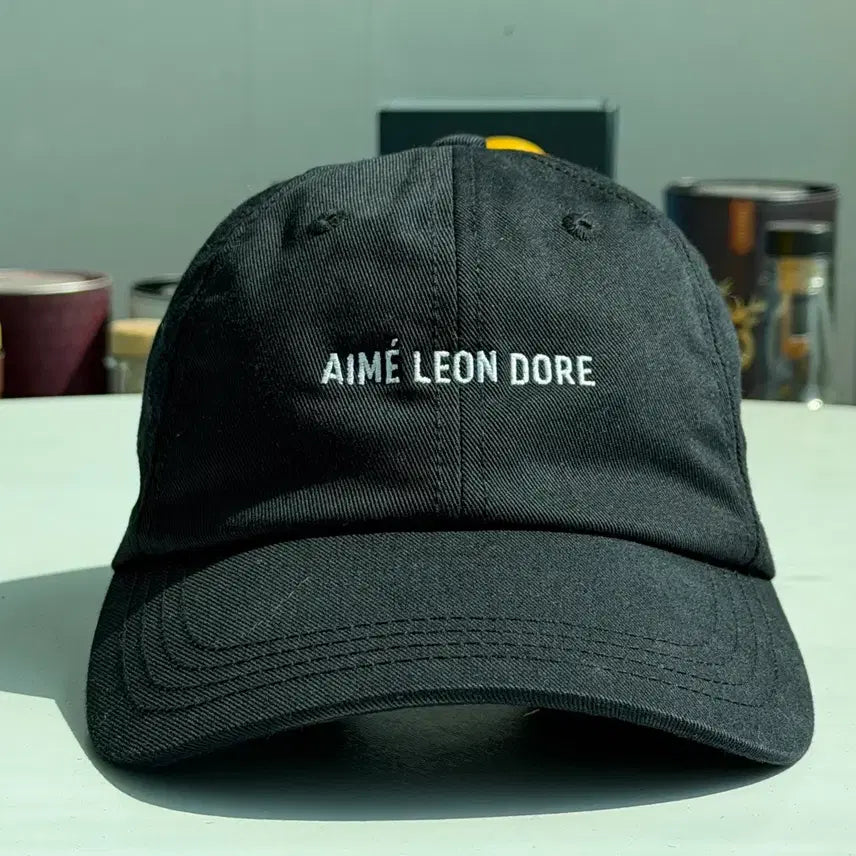 [BUNJANG] Aimé Leon Dore Cotton Logo Black Baseball Cap / 에임레온도르 코튼로고 블랙 볼캡