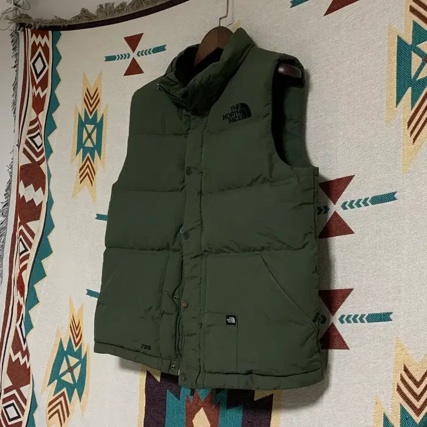 [BUNJANG] The North Face Padded Vest Khaki L / 노스페이스 패딩 베스트 카키 L