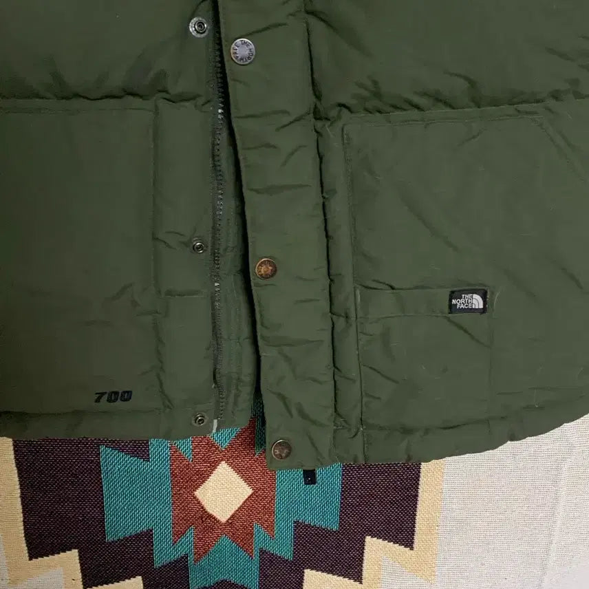 [BUNJANG] The North Face Padded Vest Khaki L / 노스페이스 패딩 베스트 카키 L