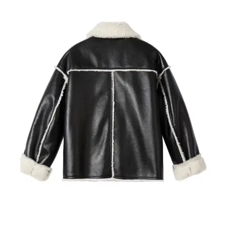 [BUNJANG] Enor Leather Mustang Jacket / 엔오르 가죽 무스탕 자켓
