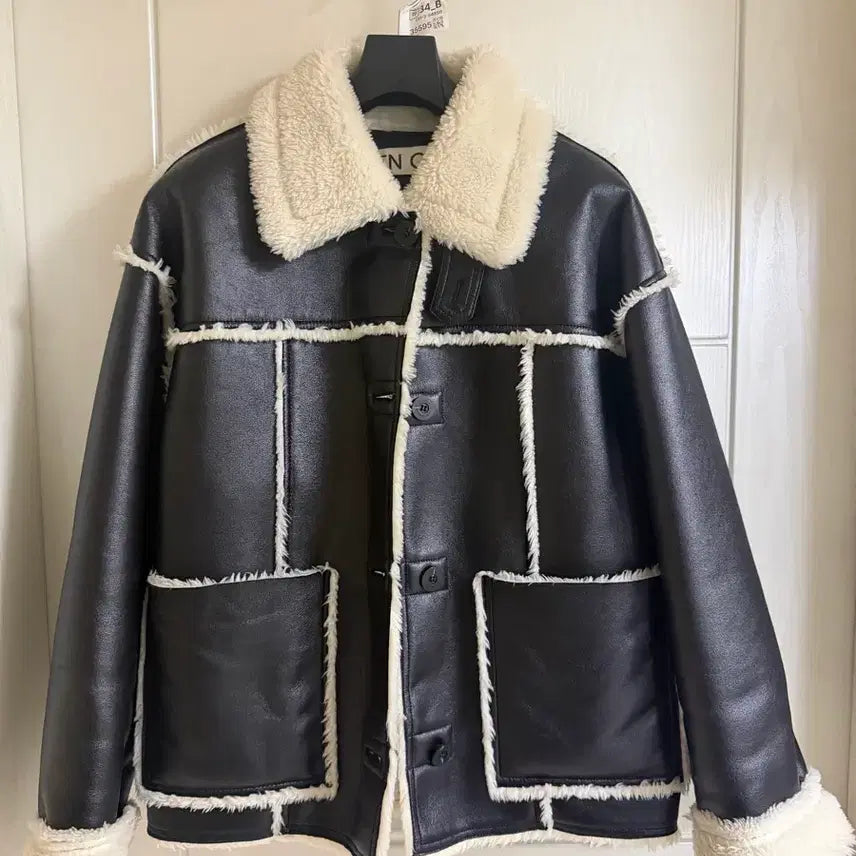 [BUNJANG] Enor Leather Mustang Jacket / 엔오르 가죽 무스탕 자켓