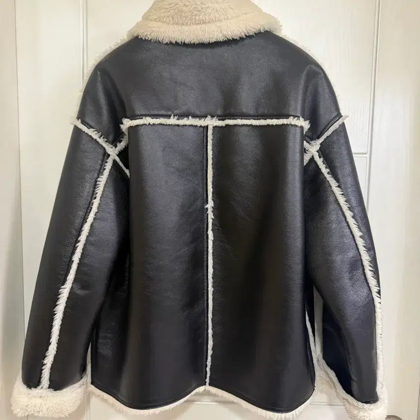 [BUNJANG] Enor Leather Mustang Jacket / 엔오르 가죽 무스탕 자켓