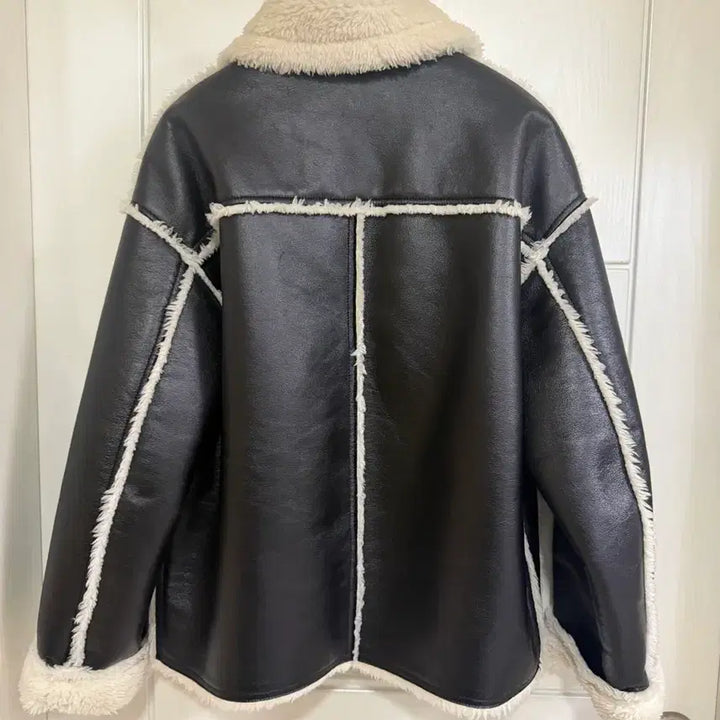 [BUNJANG] Enor Leather Mustang Jacket / 엔오르 가죽 무스탕 자켓