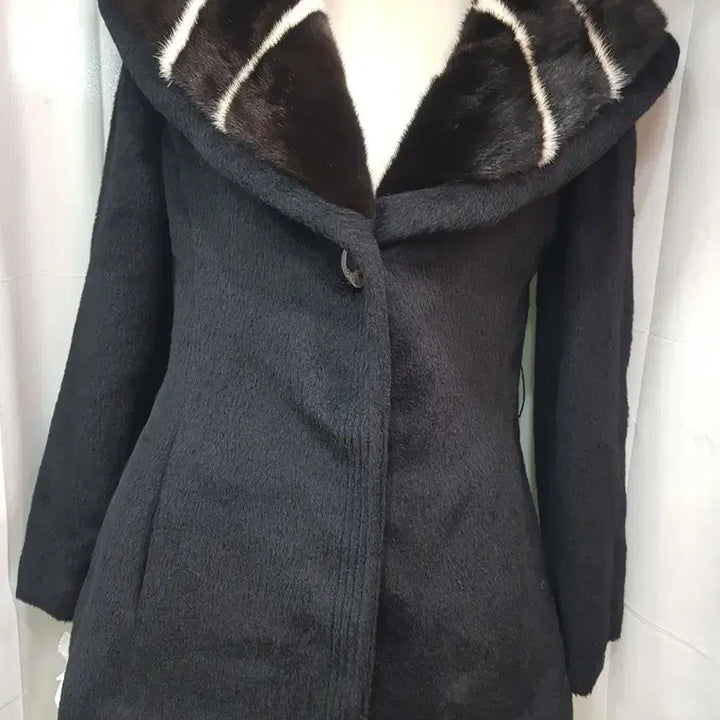 [BUNJANG] Jindo Mink Collar Half Coat / 진도 밍크카라 반코트