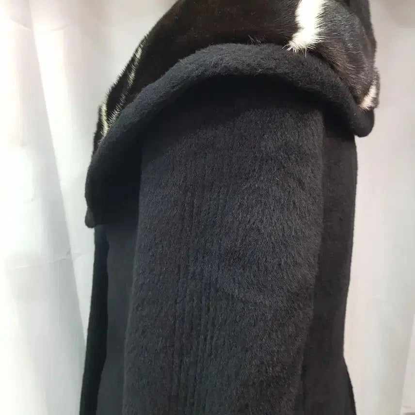 [BUNJANG] Jindo Mink Collar Half Coat / 진도 밍크카라 반코트