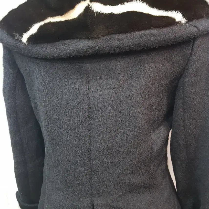 [BUNJANG] Jindo Mink Collar Half Coat / 진도 밍크카라 반코트