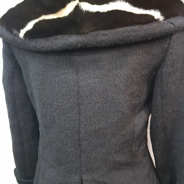 [BUNJANG] Jindo Mink Collar Half Coat / 진도 밍크카라 반코트