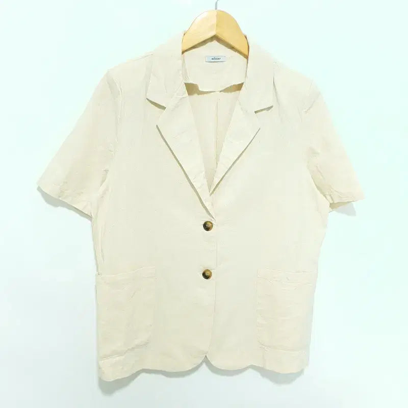 [BUNJANG] Afinar Linen Short Sleeve Jacket / 아피나르 린넨 반팔 자켓 F_S0175