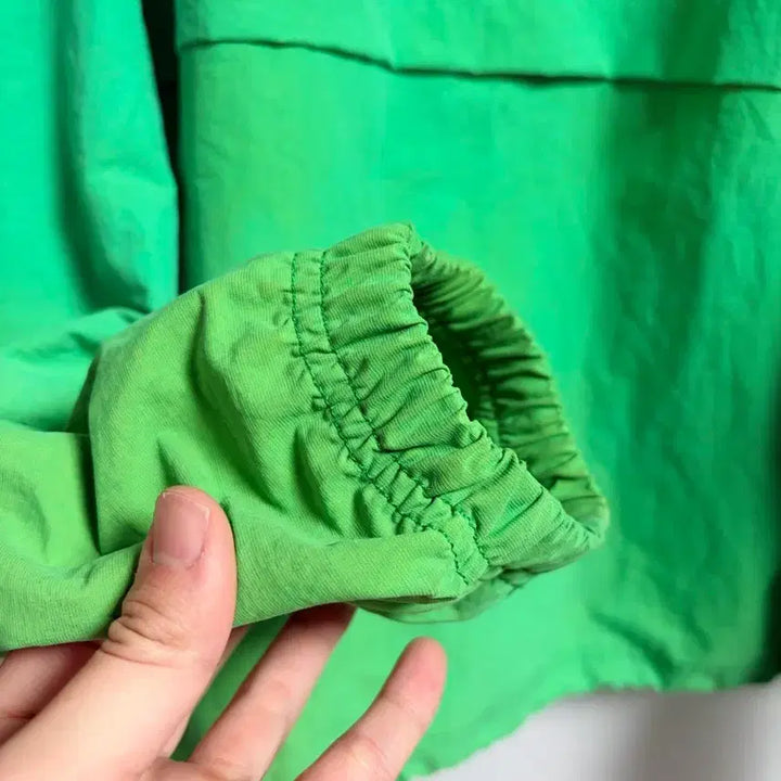 [BUNJANG] Stussy Green Beach Shell Windbreaker Jacket / 스투시 그린 비치쉘 바람막이 자켓
