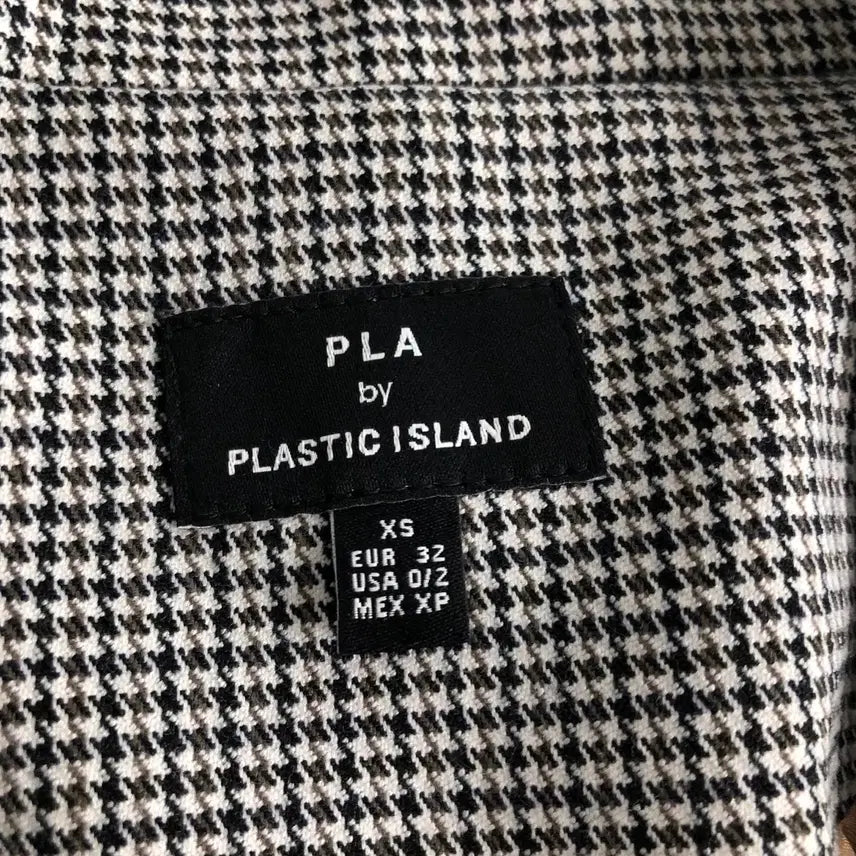 [BUNJANG] Plastic Island Houndstooth Check Jacket / 플라스틱아일랜드 하운드투스 체크 자켓