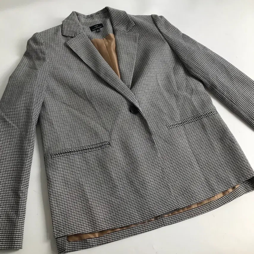 [BUNJANG] Plastic Island Houndstooth Check Jacket / 플라스틱아일랜드 하운드투스 체크 자켓