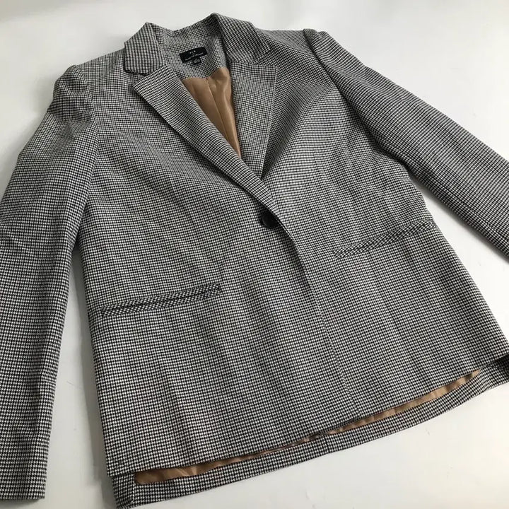 [BUNJANG] Plastic Island Houndstooth Check Jacket / 플라스틱아일랜드 하운드투스 체크 자켓