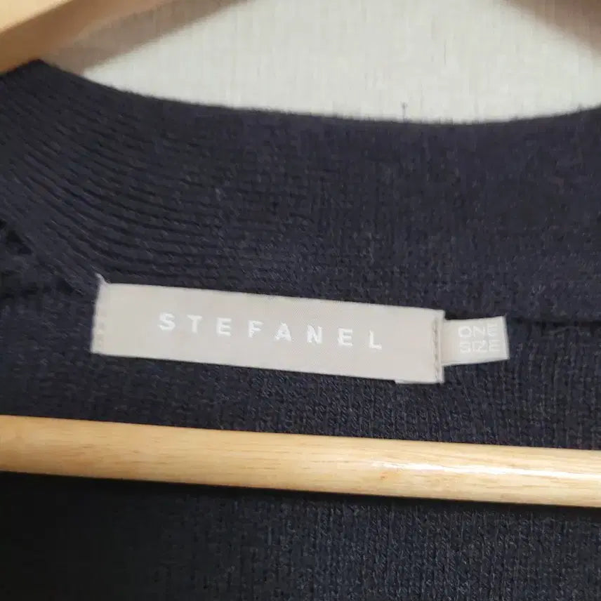 [BUNJANG] Stefanel Black Open Long Cardigan / 스테판넬.블랙 오픈형 롱 가디건 포켓 디자인.free