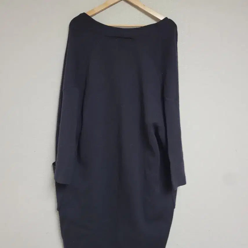 [BUNJANG] Stefanel Black Open Long Cardigan / 스테판넬.블랙 오픈형 롱 가디건 포켓 디자인.free