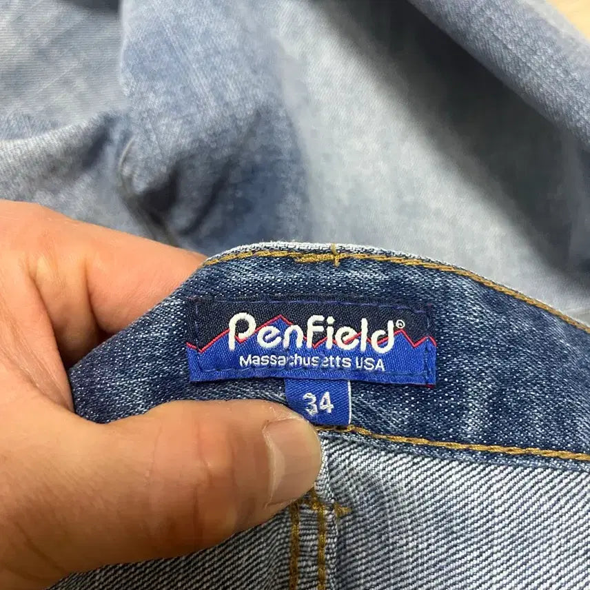 [BUNJANG] Penfield Washed Damage Selvedge Denim Pants Indigo / 펜필드 위시드 데미지 셀비지 데님팬츠 인디고