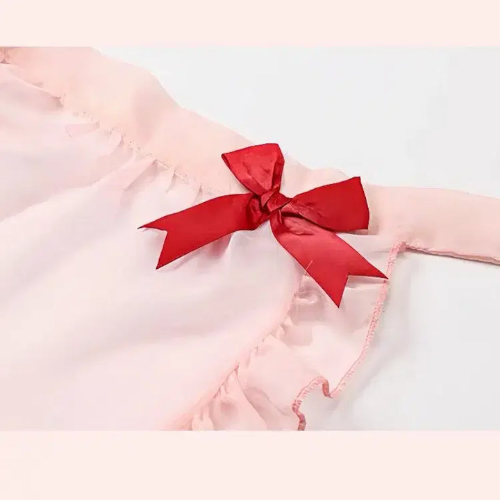 [BUNJANG] Pink Maid Lingerie Set / 핑크 메이드복 란제리 세트