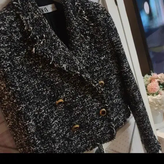 [BUNJANG] ZARA Tweed Jacket / 자라 트위드자켓/55-정66
