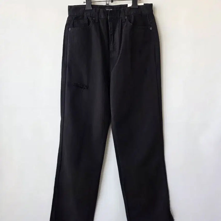 [BUNJANG] Black Semi-Wide Cotton Pants / 29)블랙 쎄미와이드 면팬츠/새제품