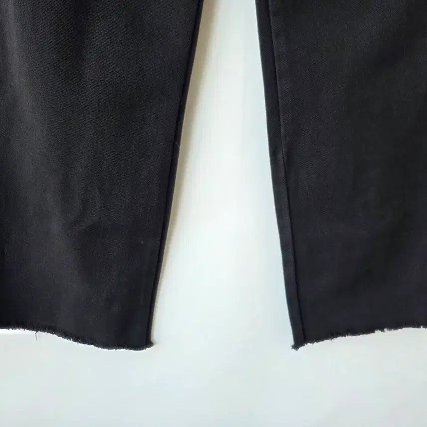 [BUNJANG] Black Semi-Wide Cotton Pants / 29)블랙 쎄미와이드 면팬츠/새제품