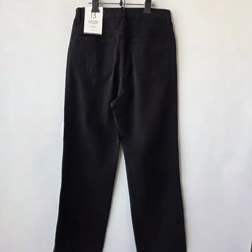 [BUNJANG] Black Semi-Wide Cotton Pants / 29)블랙 쎄미와이드 면팬츠/새제품