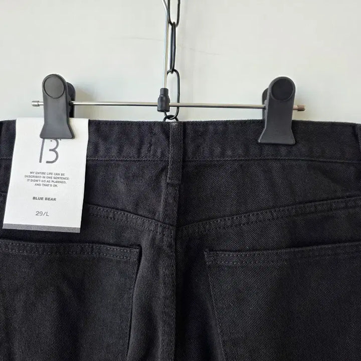 [BUNJANG] Black Semi-Wide Cotton Pants / 29)블랙 쎄미와이드 면팬츠/새제품