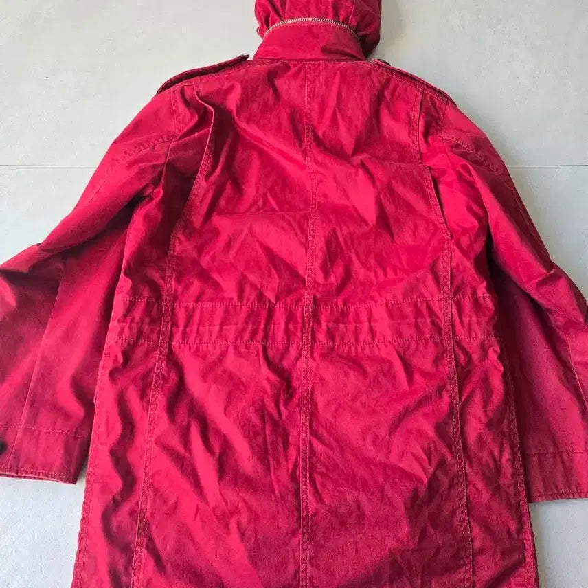 [BUNJANG] Coach Red Hooded Coat (Size 55) / 코치 빨간색 후드 코트 55