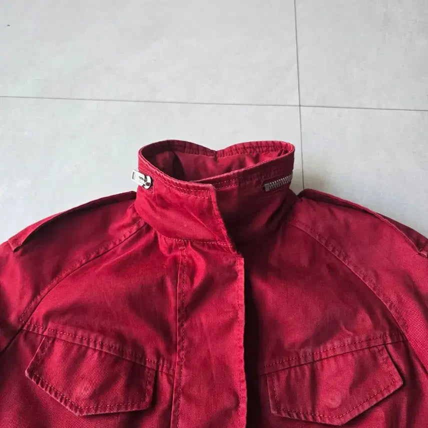 [BUNJANG] Coach Red Hooded Coat (Size 55) / 코치 빨간색 후드 코트 55