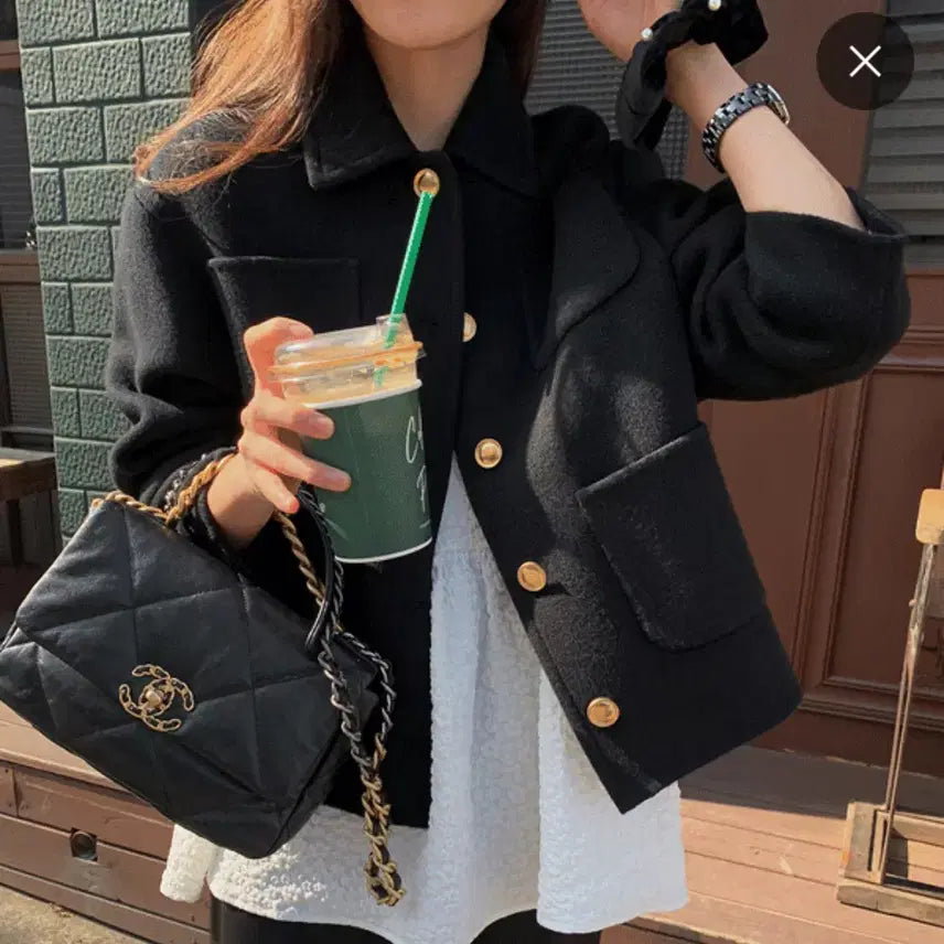 [BUNJANG] ZEMMAWORLD MMMM Martin Gold Button Wool Jacket / 젬마월드 MMMM 마틴 골드버튼 울자켓 프리사이즈 새상품