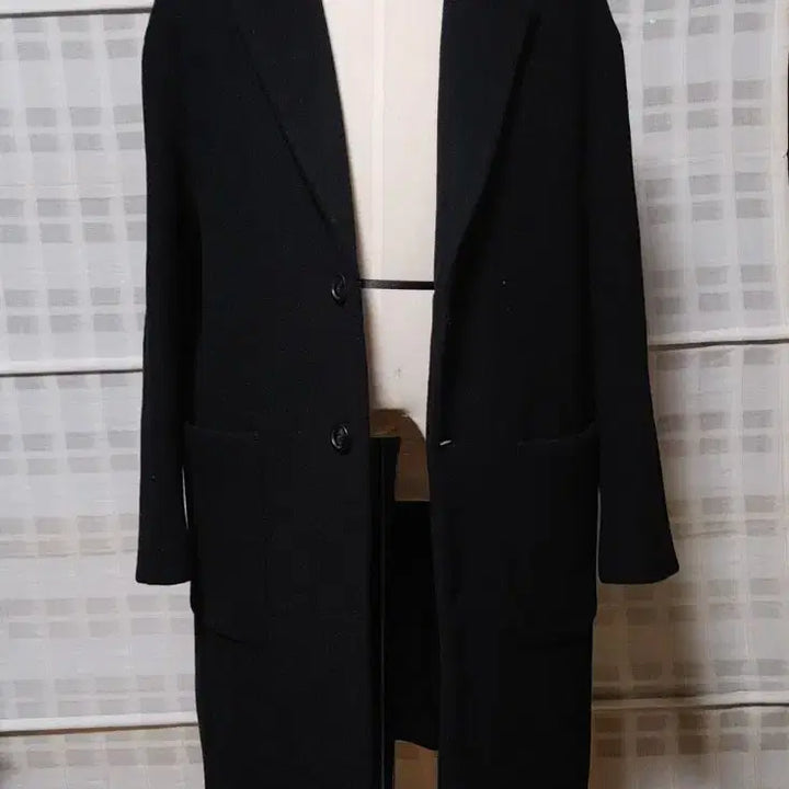 [BUNJANG] System Homme Black Oversized Coat / (한섬) 시스템 옴므 블랙 오버핏 코트 95 (100 가능)
