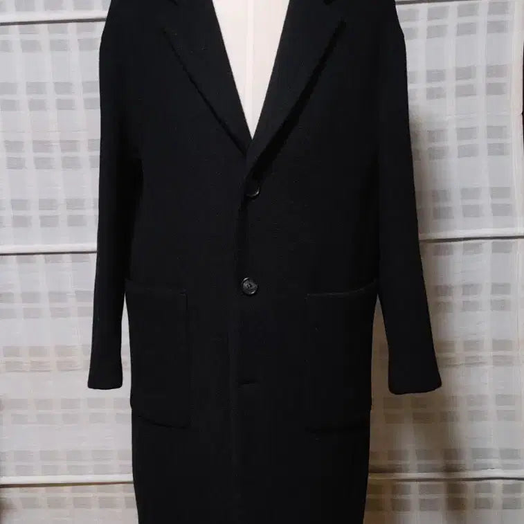 [BUNJANG] System Homme Black Oversized Coat / (한섬) 시스템 옴므 블랙 오버핏 코트 95 (100 가능)