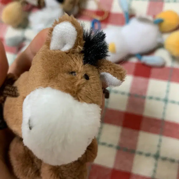 [BUNJANG] Mini Beans Miniature Animal Keychain Set / 미니빈즈 초미니 동물인형 키링 세트