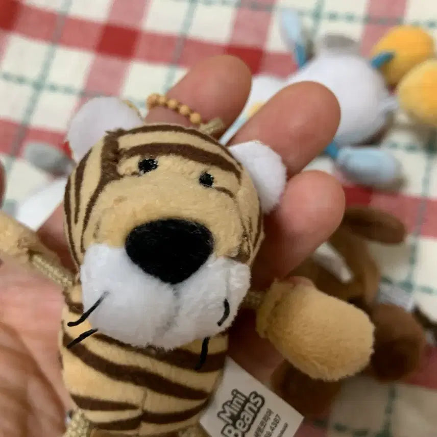 [BUNJANG] Mini Beans Miniature Animal Keychain Set / 미니빈즈 초미니 동물인형 키링 세트