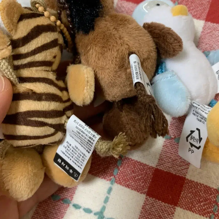 [BUNJANG] Mini Beans Miniature Animal Keychain Set / 미니빈즈 초미니 동물인형 키링 세트