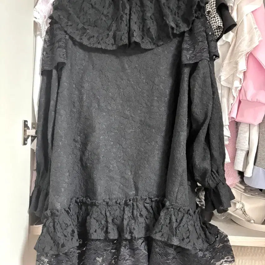 [SOLD OUT] 메리제니 레이스 케이프 자켓 아우터 스나계 걸리 양산형 지뢰계 빈티지