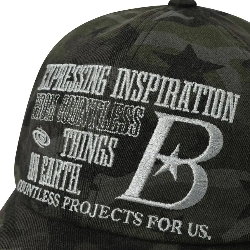 [BUNJANG] BAUF B LOGO Star Camo Ball Cap / 바우프 BAUF B LOGO 볼캡 모자 스타 카모