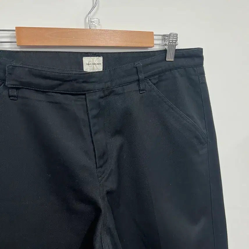 [BUNJANG] Calvin Klein Black Denim Cotton Pants / [34] 캘빈클라인 흑청 코튼 팬츠 면 바지