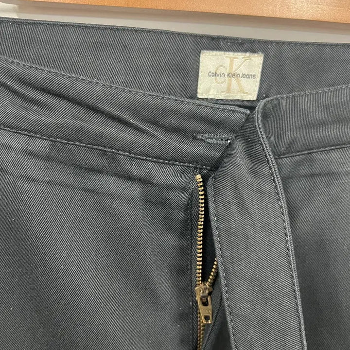 [BUNJANG] Calvin Klein Black Denim Cotton Pants / [34] 캘빈클라인 흑청 코튼 팬츠 면 바지