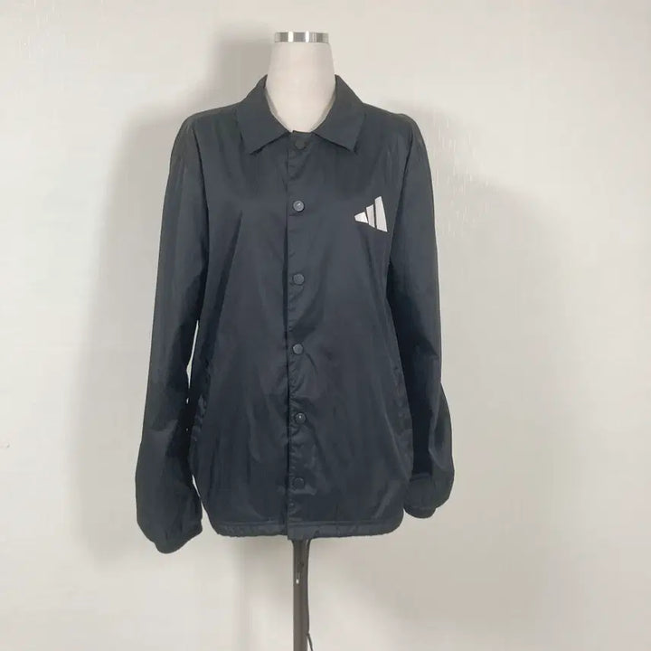 [BUNJANG] Adidas Snap Button Windbreaker Jacket - Black XL / 아디다스 카라똑딱이단추바람막이 XL 호호상점