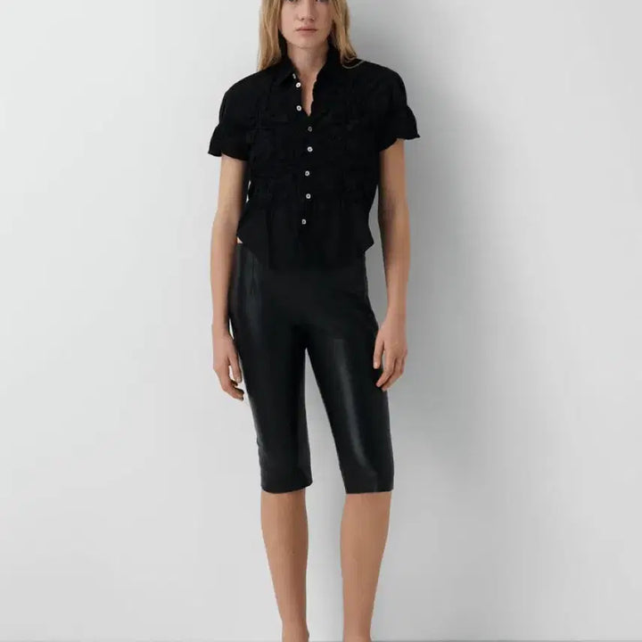 [BUNJANG] Gimaguas Ron Frill Shirt - Black / (새상품)[M] 기마구아스 Ron 론 프릴 셔츠/블랙