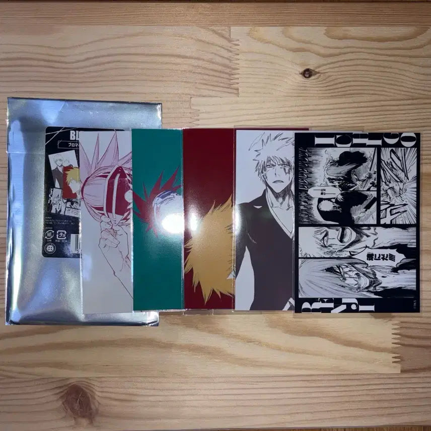 [BUNJANG] Bleach Ichigo &amp; Renji Bromide Set / [블리치] 브로마이드 이치고 렌지 5장 세트