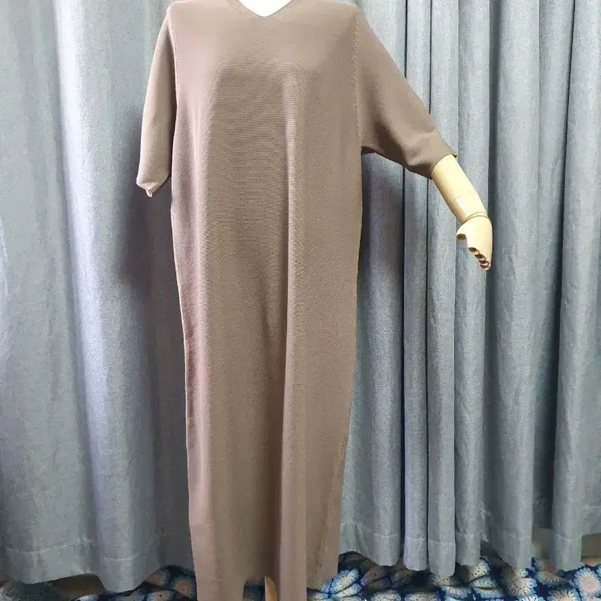 [BUNJANG] Brown Maxi Knit Dress / 브라운 고급 맥시니트원피스
